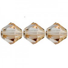 Preciosa MC Bicone 4mm beads Crystal honey 00030/23501